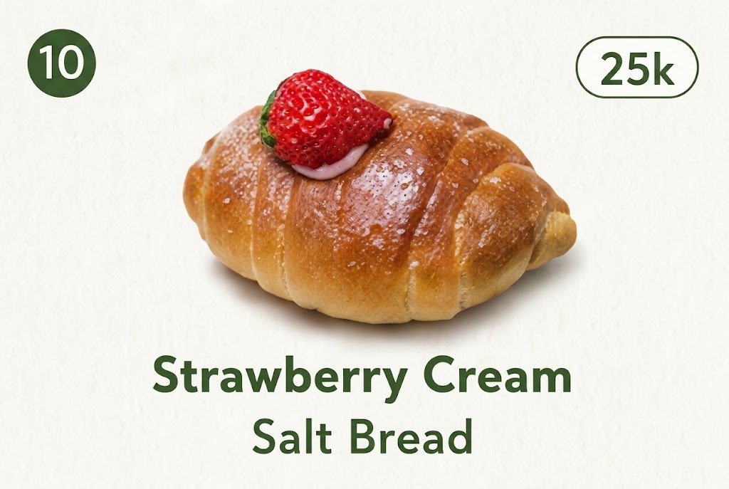 Strawberry Cream Salt Bread