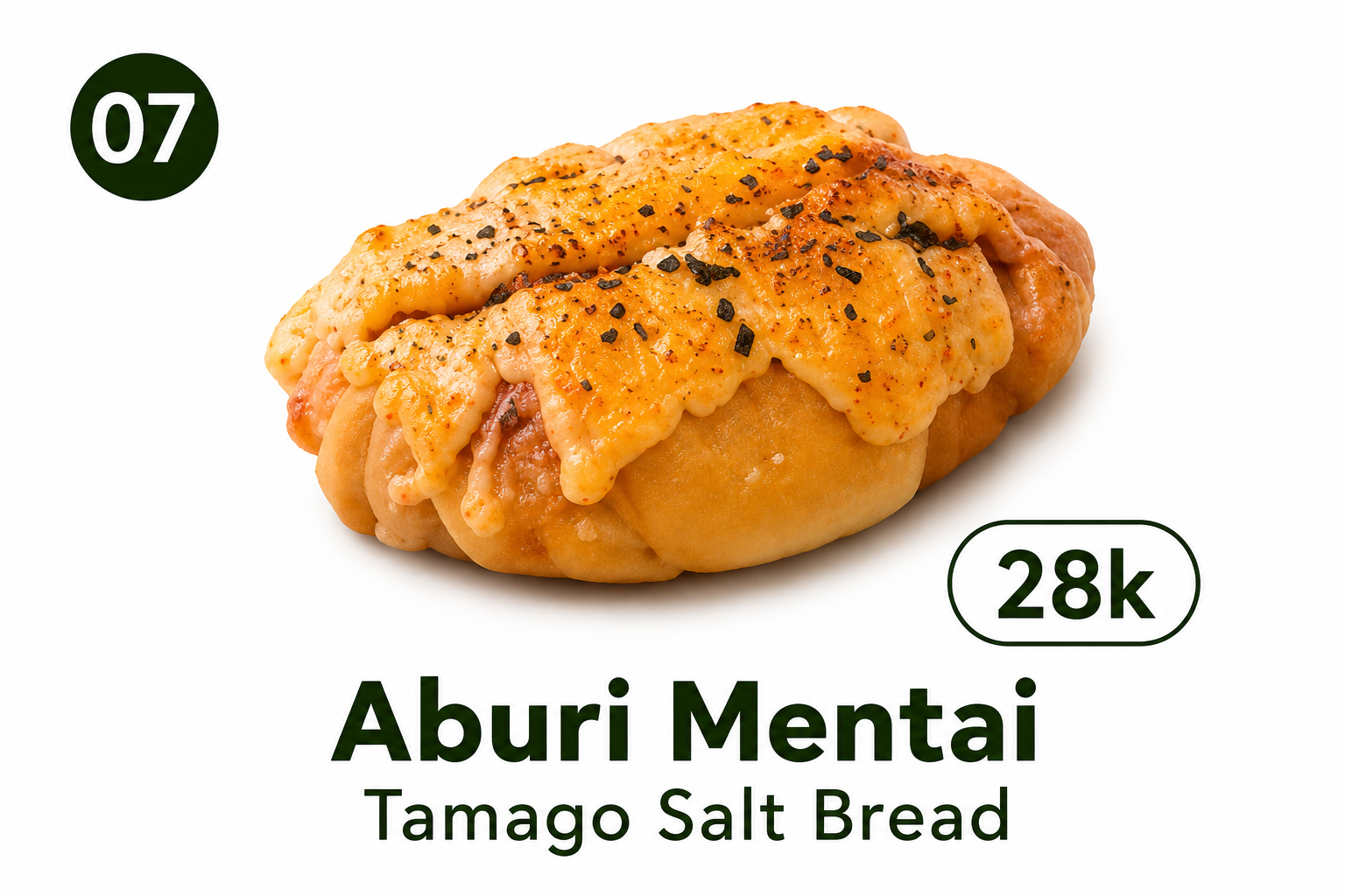 Aburi Mentai Tamago Salt Bread